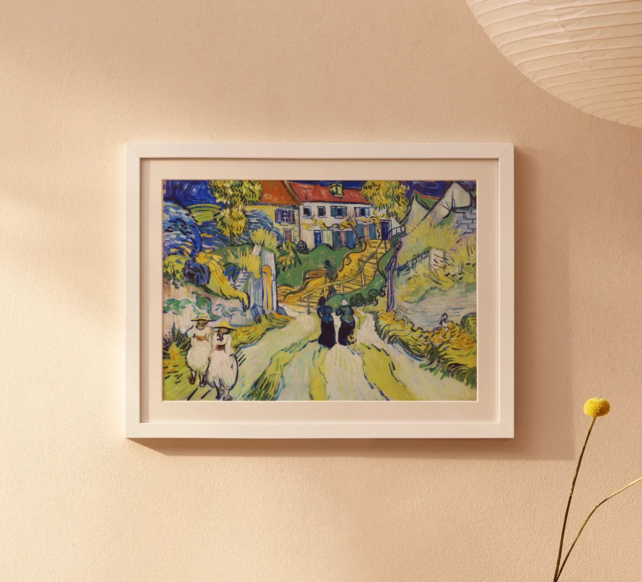 La scala di Auvers di Vincent van Gogh (1890) carta hahnemühle da Van Gogh Prints