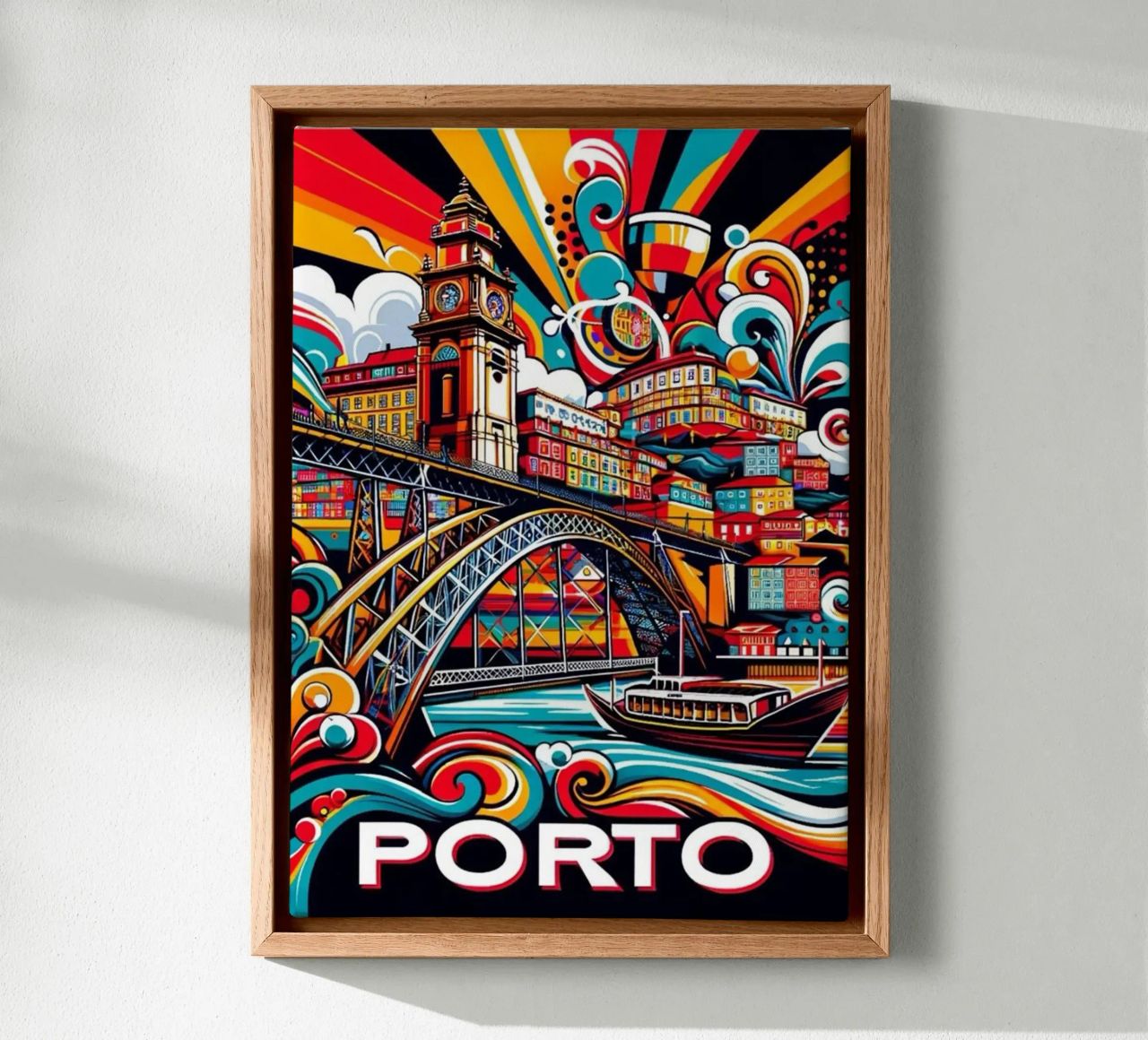 Erstaunliche Reise Porto Leinwand von youngs print