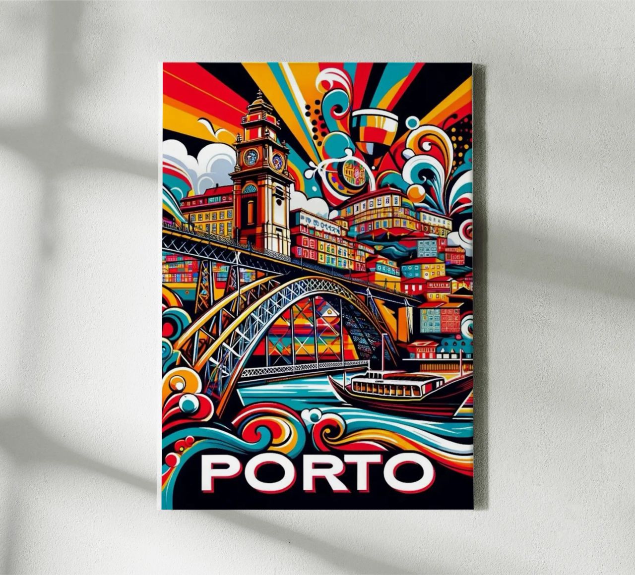 Erstaunliche Reise Porto Leinwand von youngs print