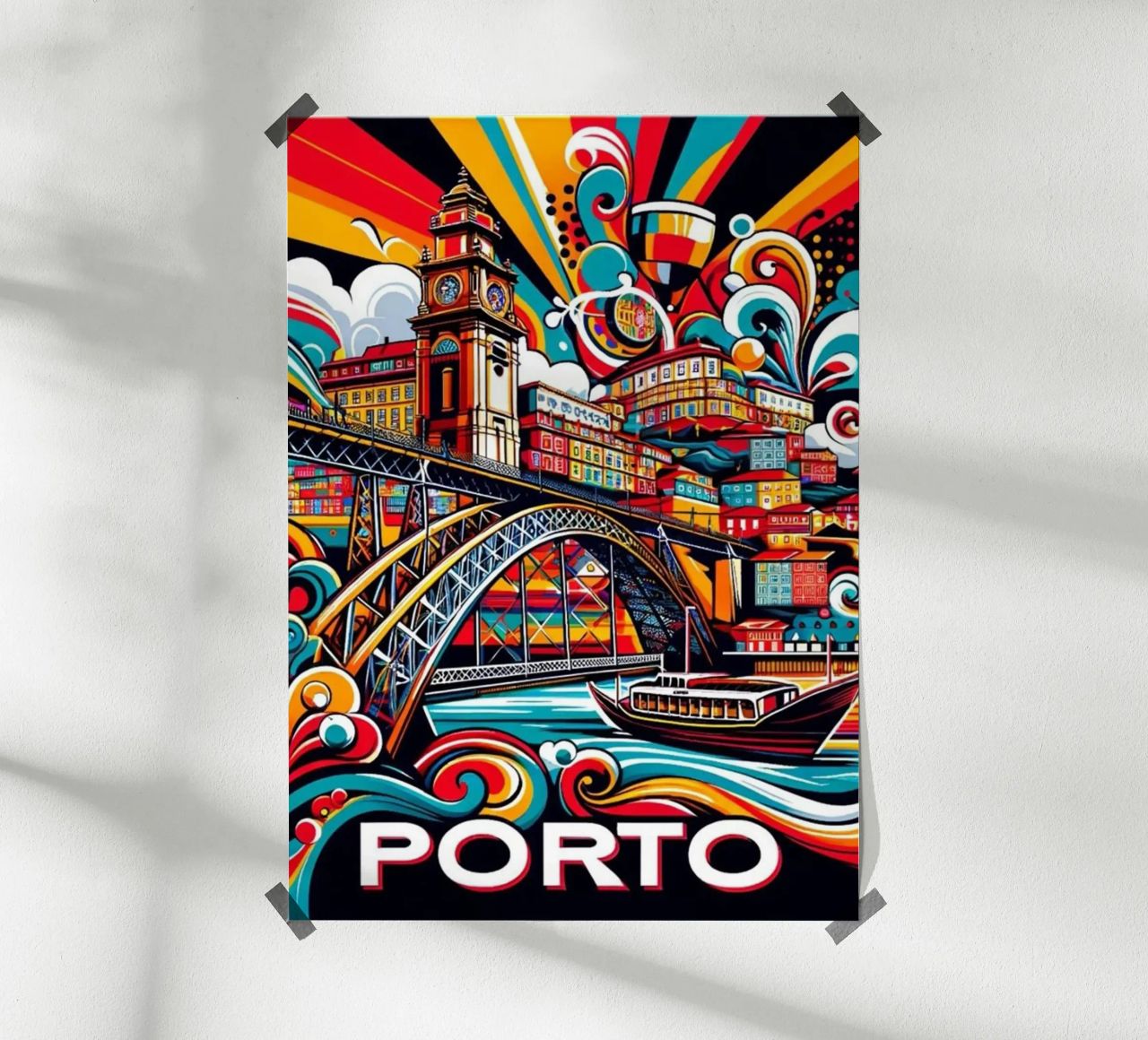 Erstaunliche Reise Porto Poster von youngs print