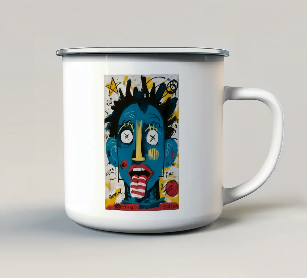 Intenso disagio emotivo tazza in smalto da Muse Fragments