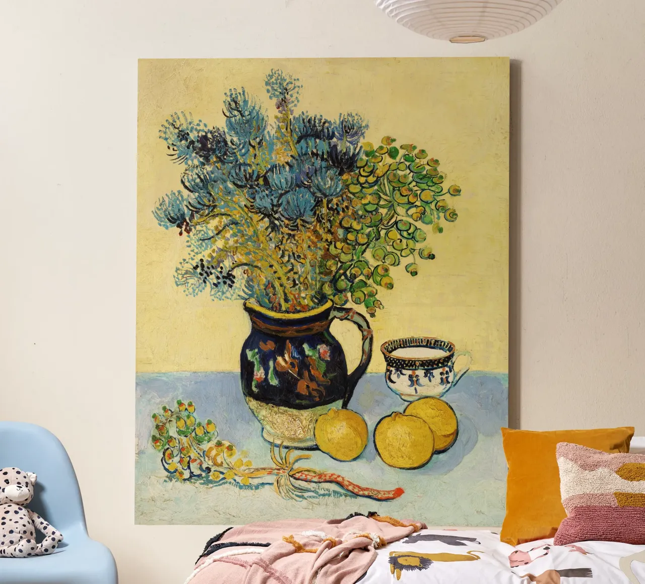 Stilleven (Nature morte) van Vincent van Gogh (1888) canvas met Baklijst van Van Gogh Prints