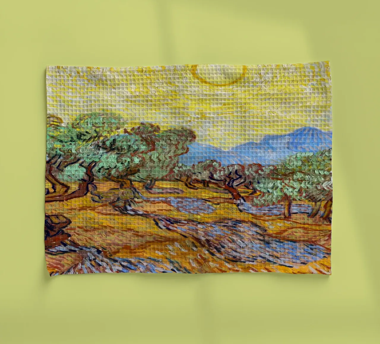 Gli ulivi di Vincent van Gogh (1889) canovaccio da cucina da Van Gogh Prints