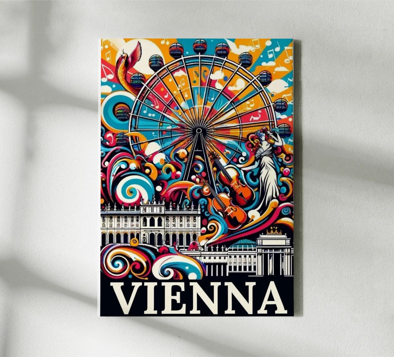 Erstaunliche Reise Wien Leinwand von youngs print
