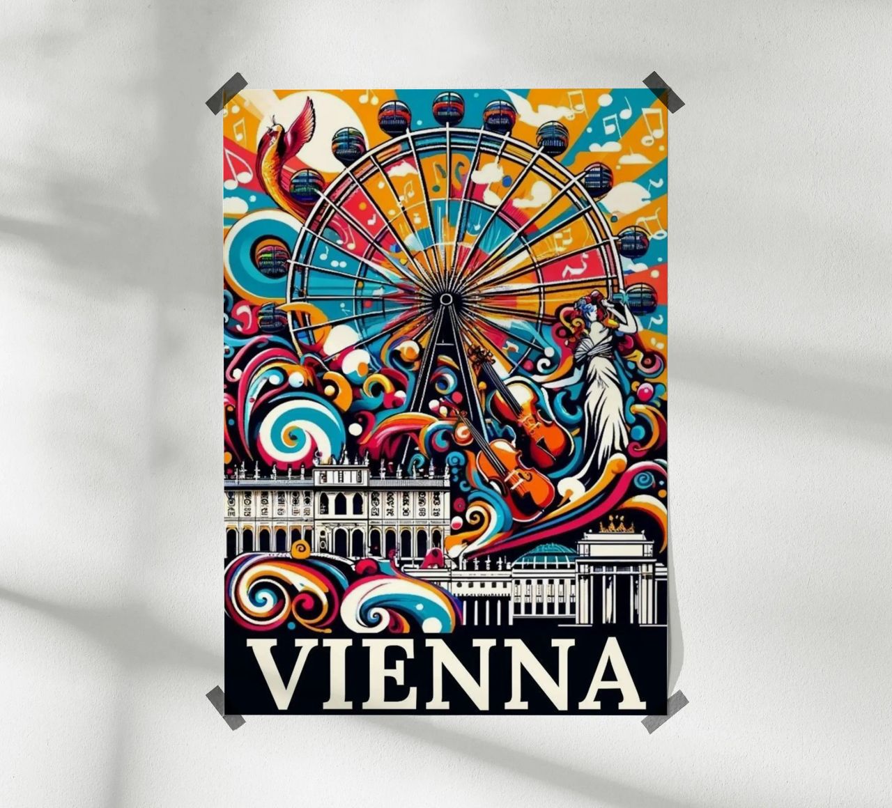 Erstaunliche Reise Wien Poster von youngs print