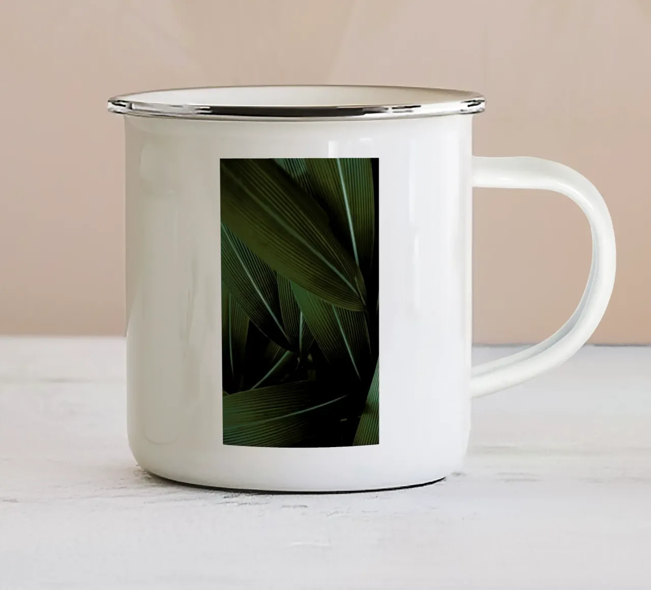 Minimal Plants tazza in smalto da Studio Nahili