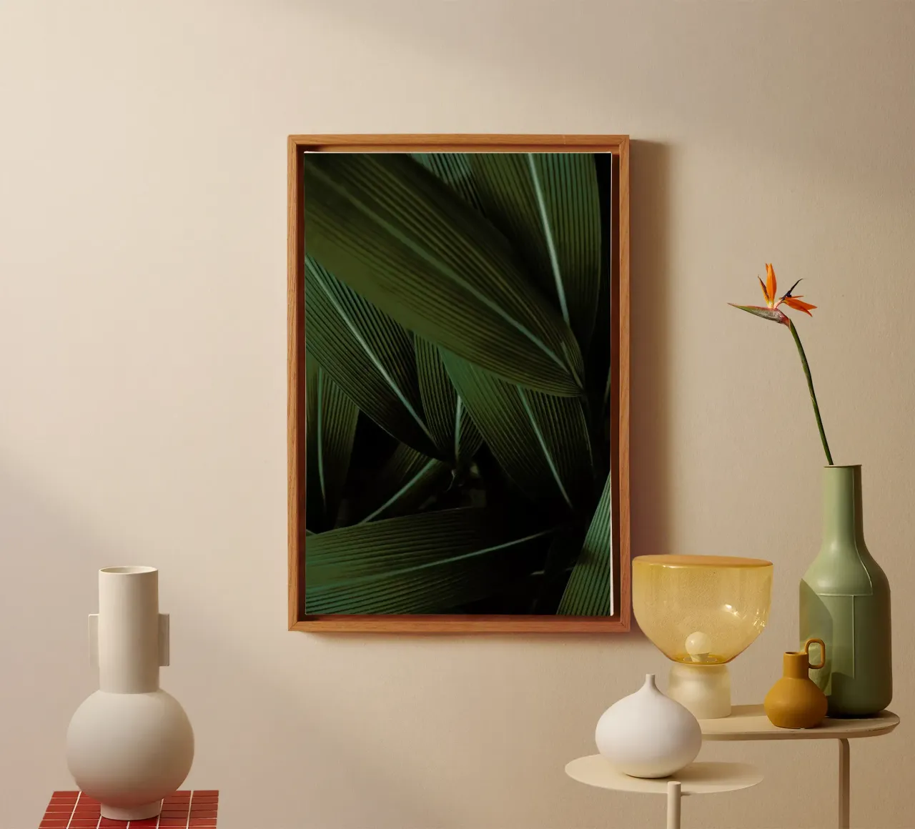 Minimal Plants tela con Cornice a cassetta da Studio Nahili