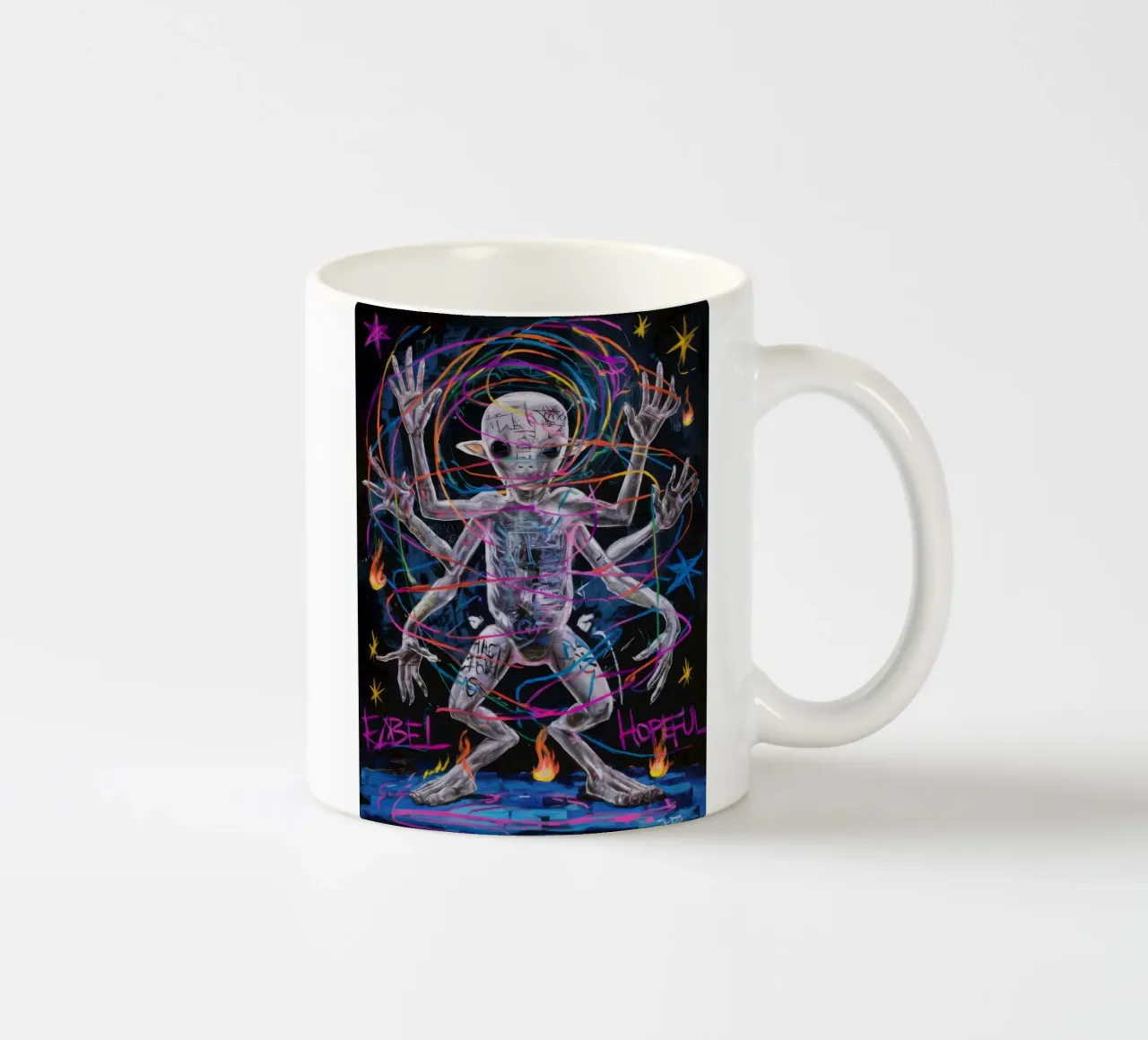 Essere cosmico eterico tazza in ceramica da Muse Fragments