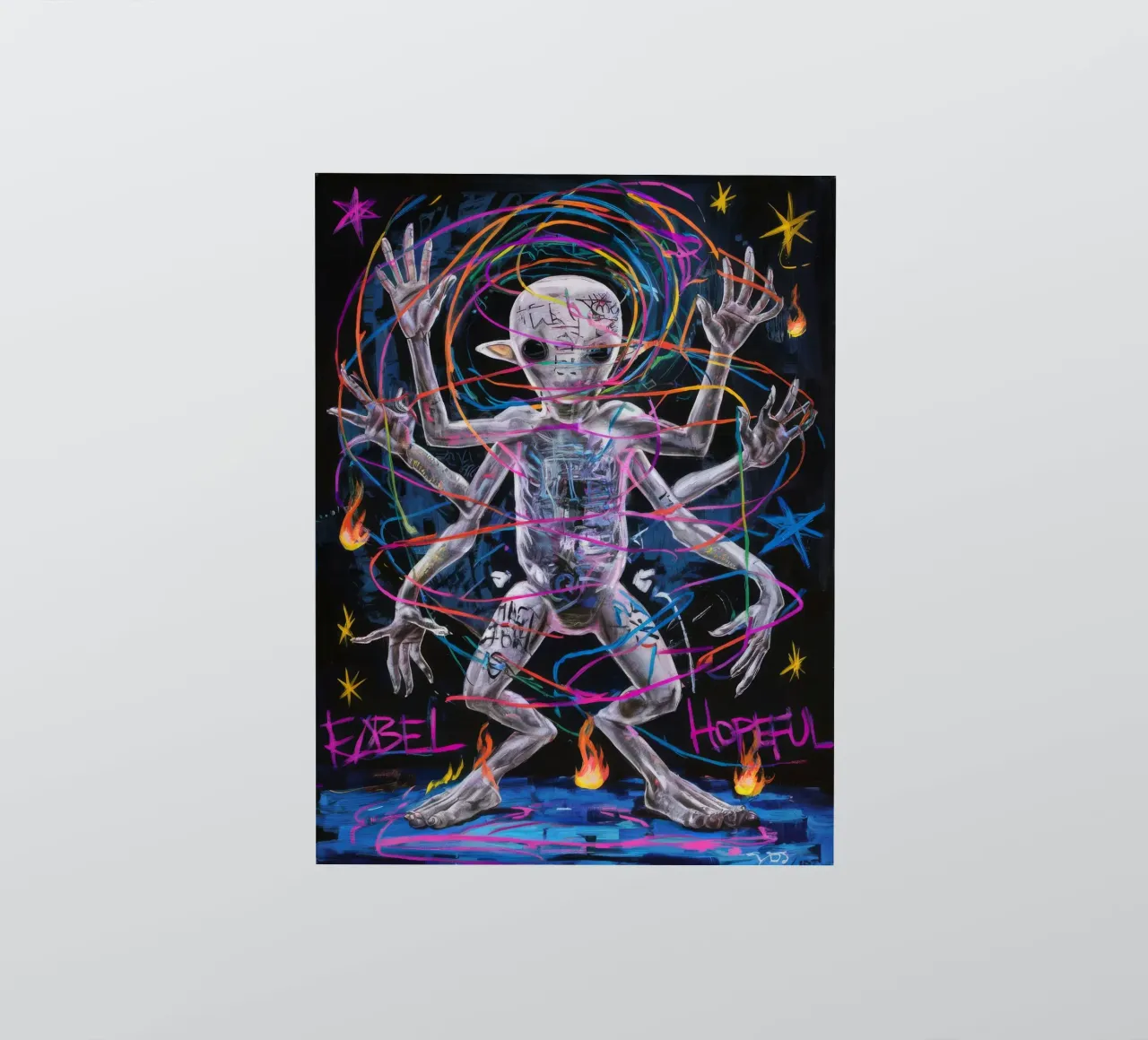 Essere cosmico eterico adesivo da Muse Fragments