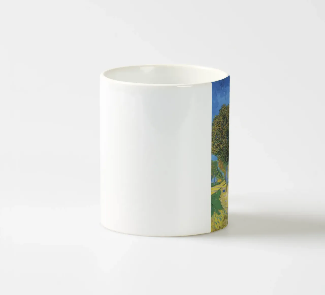 Viale di Arles con case di Vincent van Gogh (1888) tazza in ceramica da Van Gogh Prints