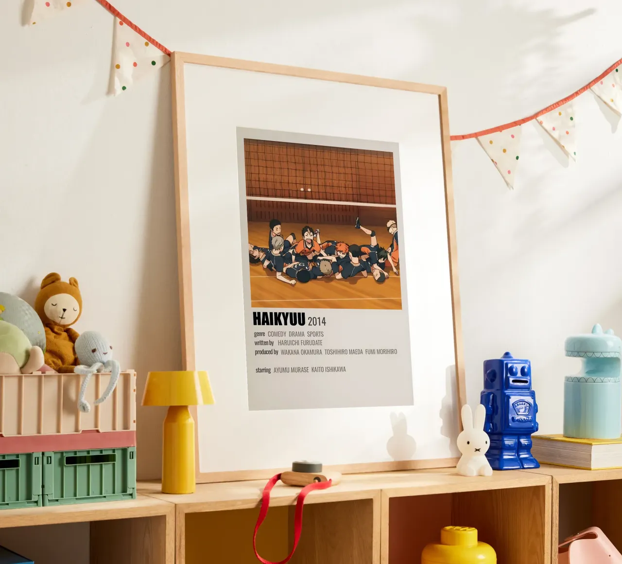 HAIKYUU 2014 poster con telaio in plastica da Totoya