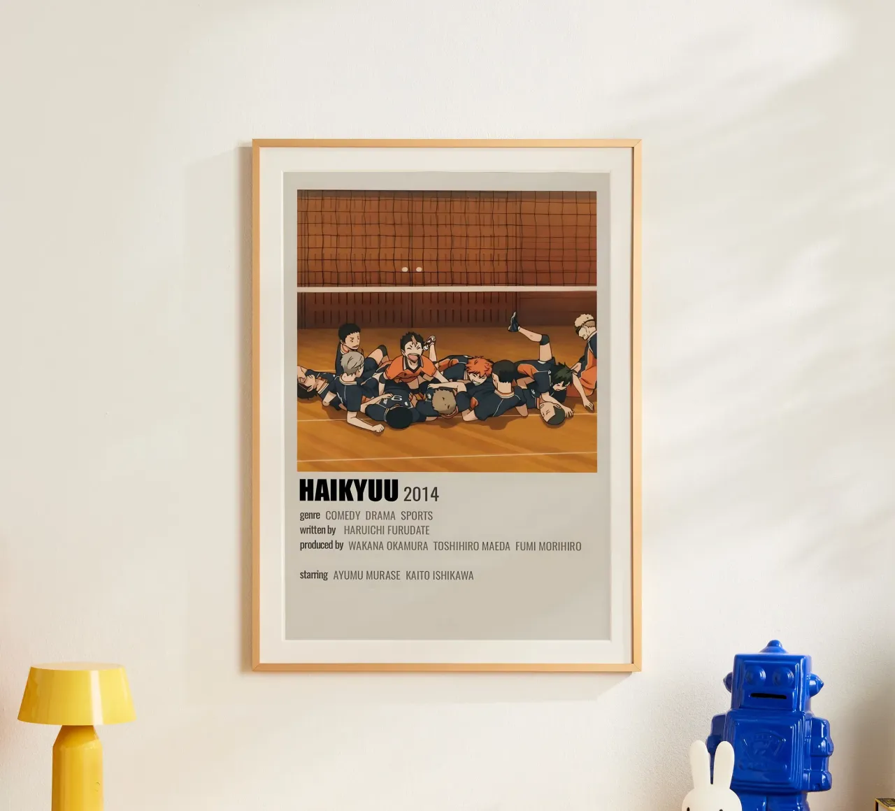 HAIKYUU 2014 poster con telaio in plastica da Totoya