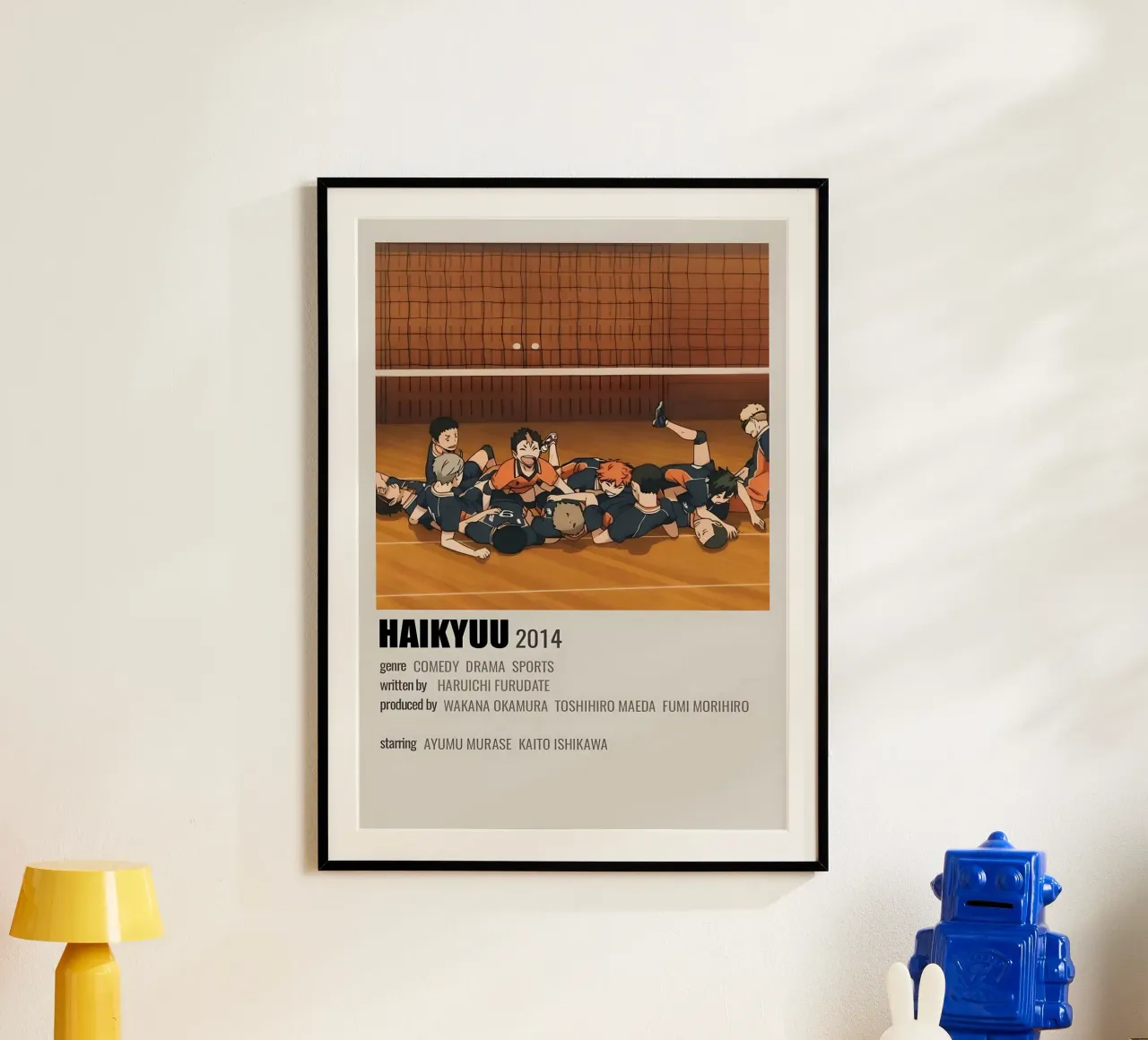 HAIKYUU 2014 poster con telaio in plastica da Totoya