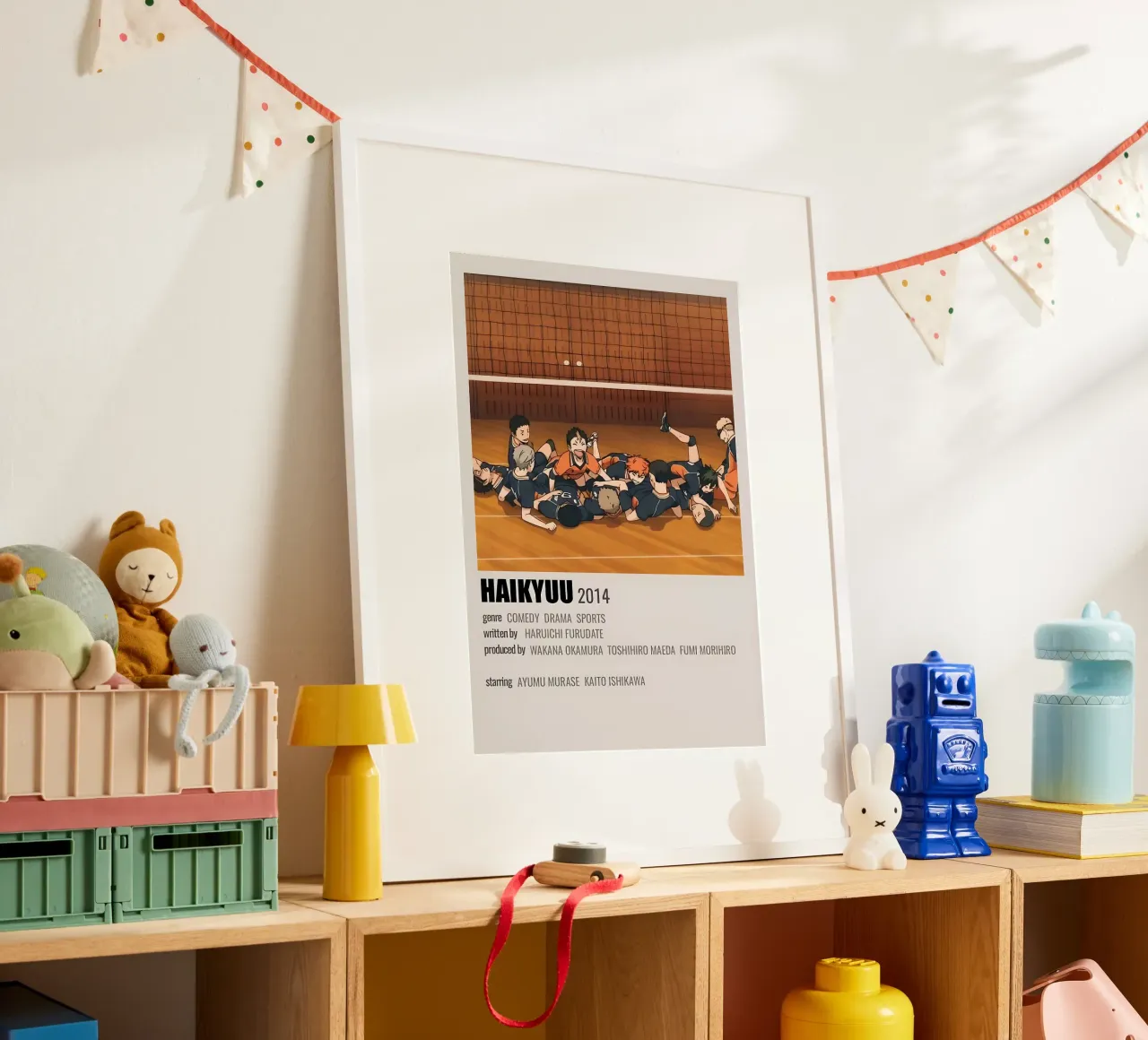 HAIKYUU 2014 poster con telaio in plastica da Totoya