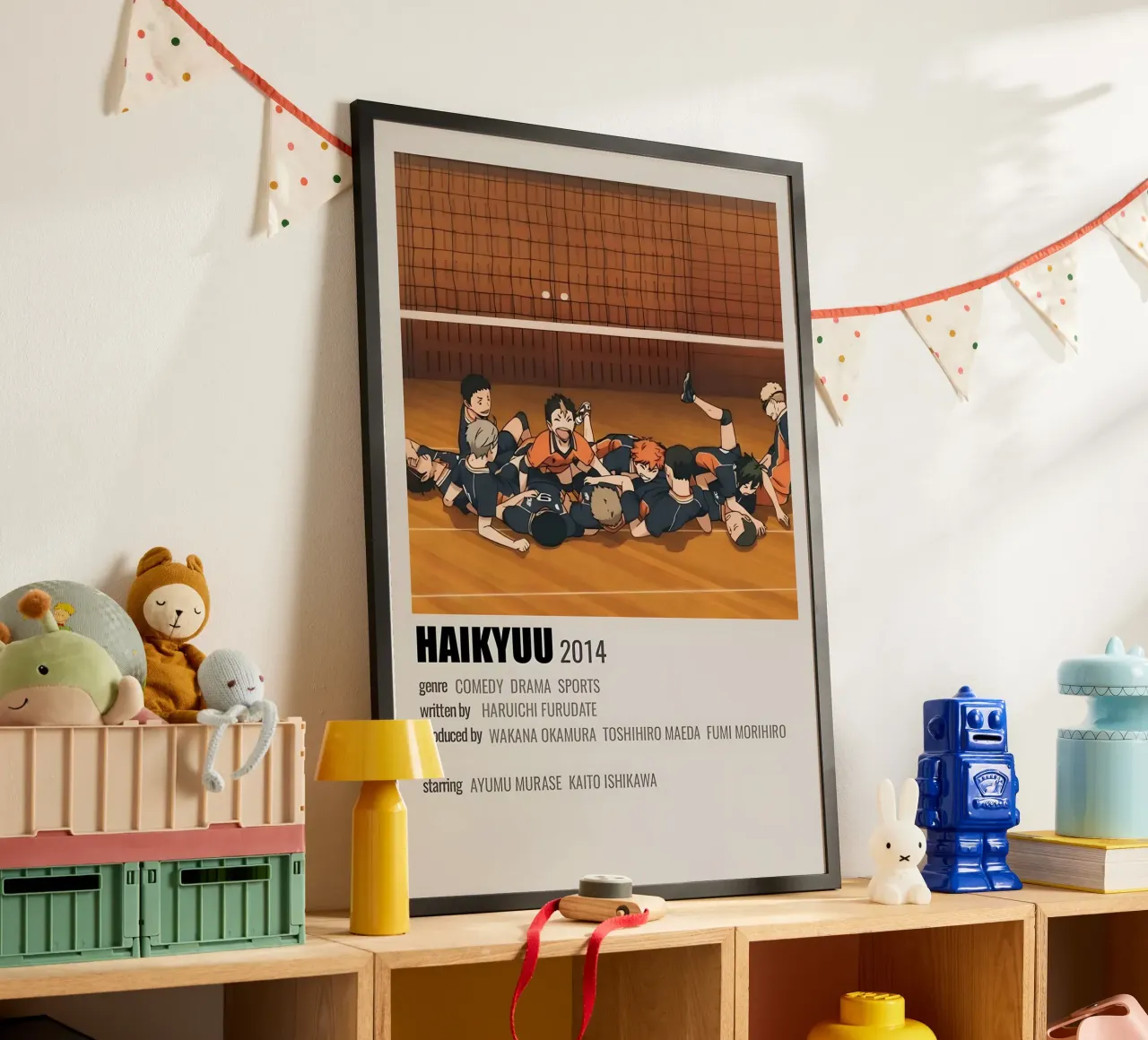 HAIKYUU 2014 poster con telaio in plastica da Totoya
