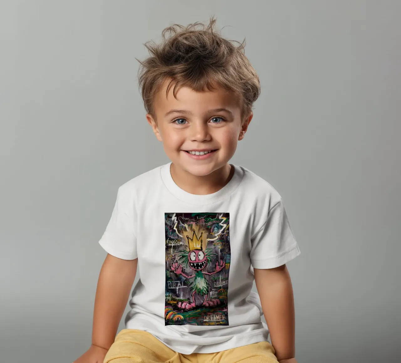 Whimsical Royal Creature kids t-shirt by Muse Fragments