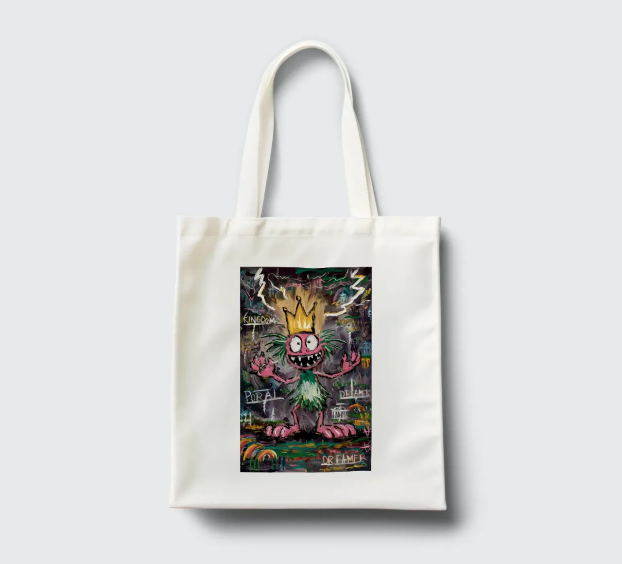 Whimsical Royal Creature tote bag by Muse Fragments