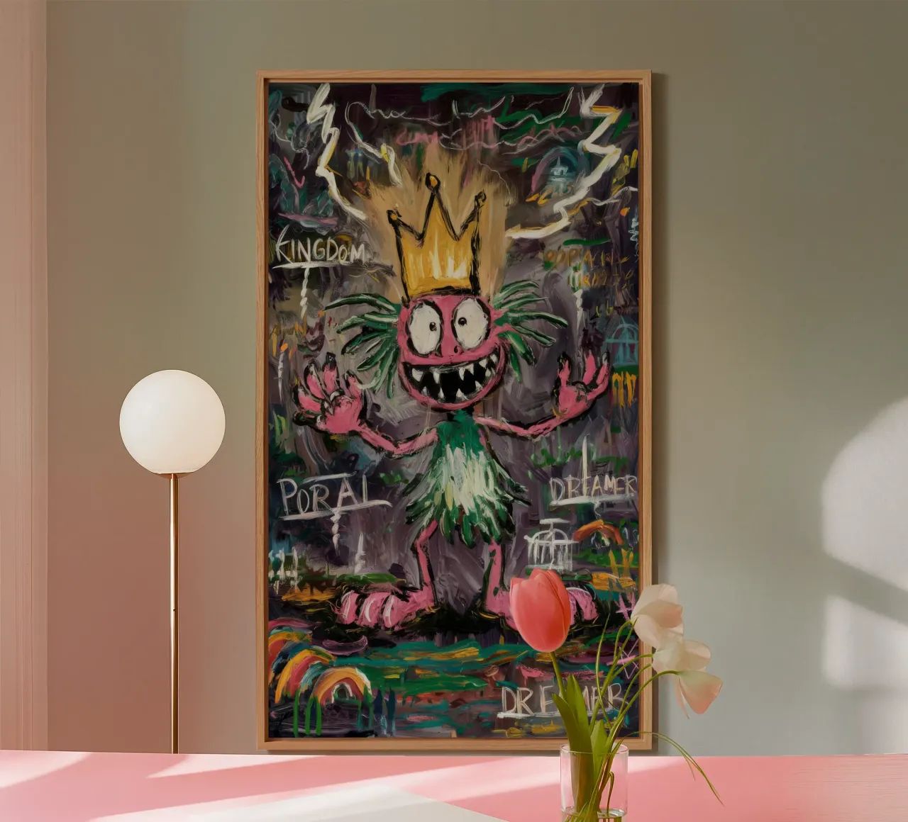 Whimsical Royal Creature alu-dibond by Muse Fragments