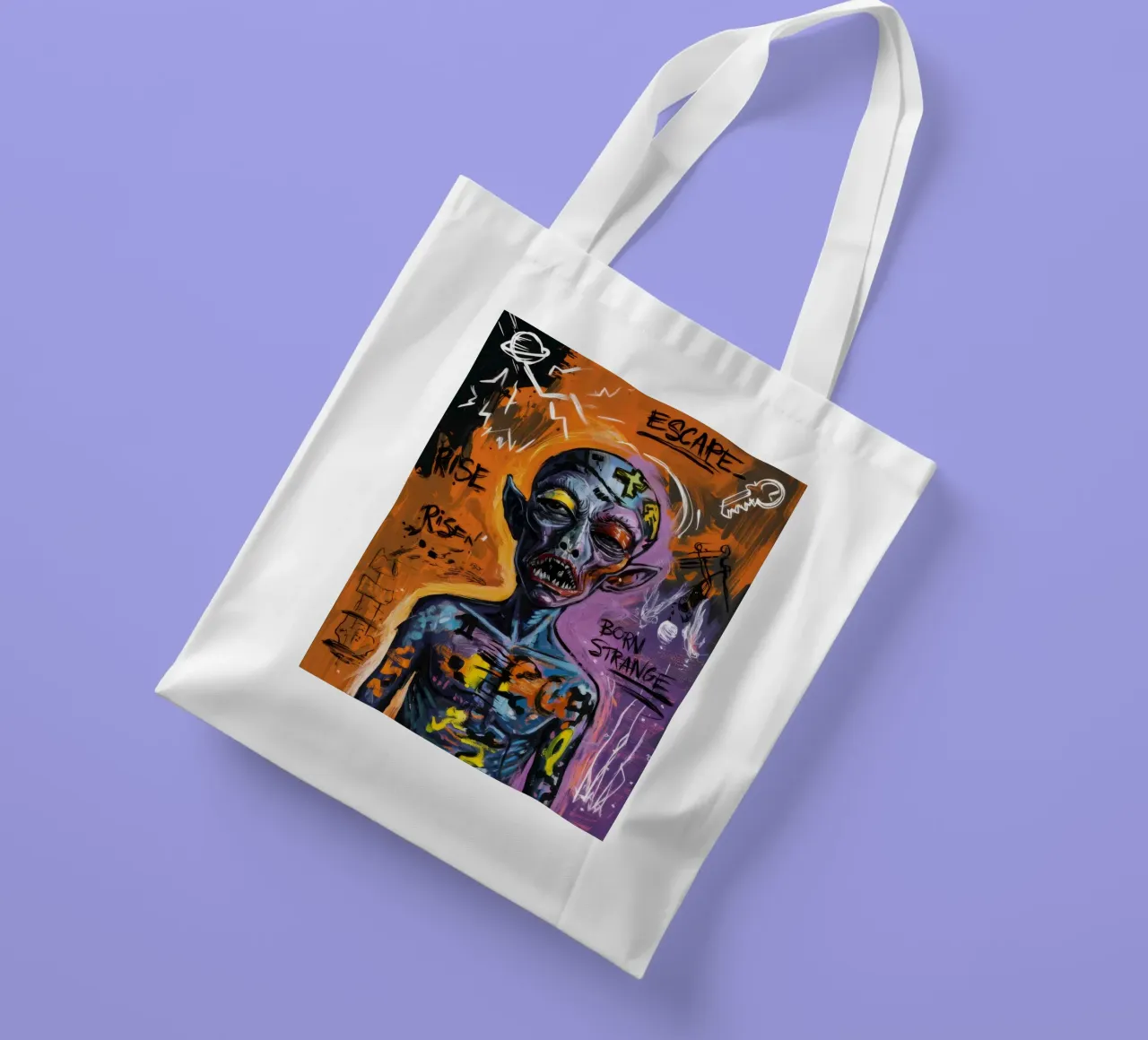 Mysterious Abstract Escape tote bag by Muse Fragments