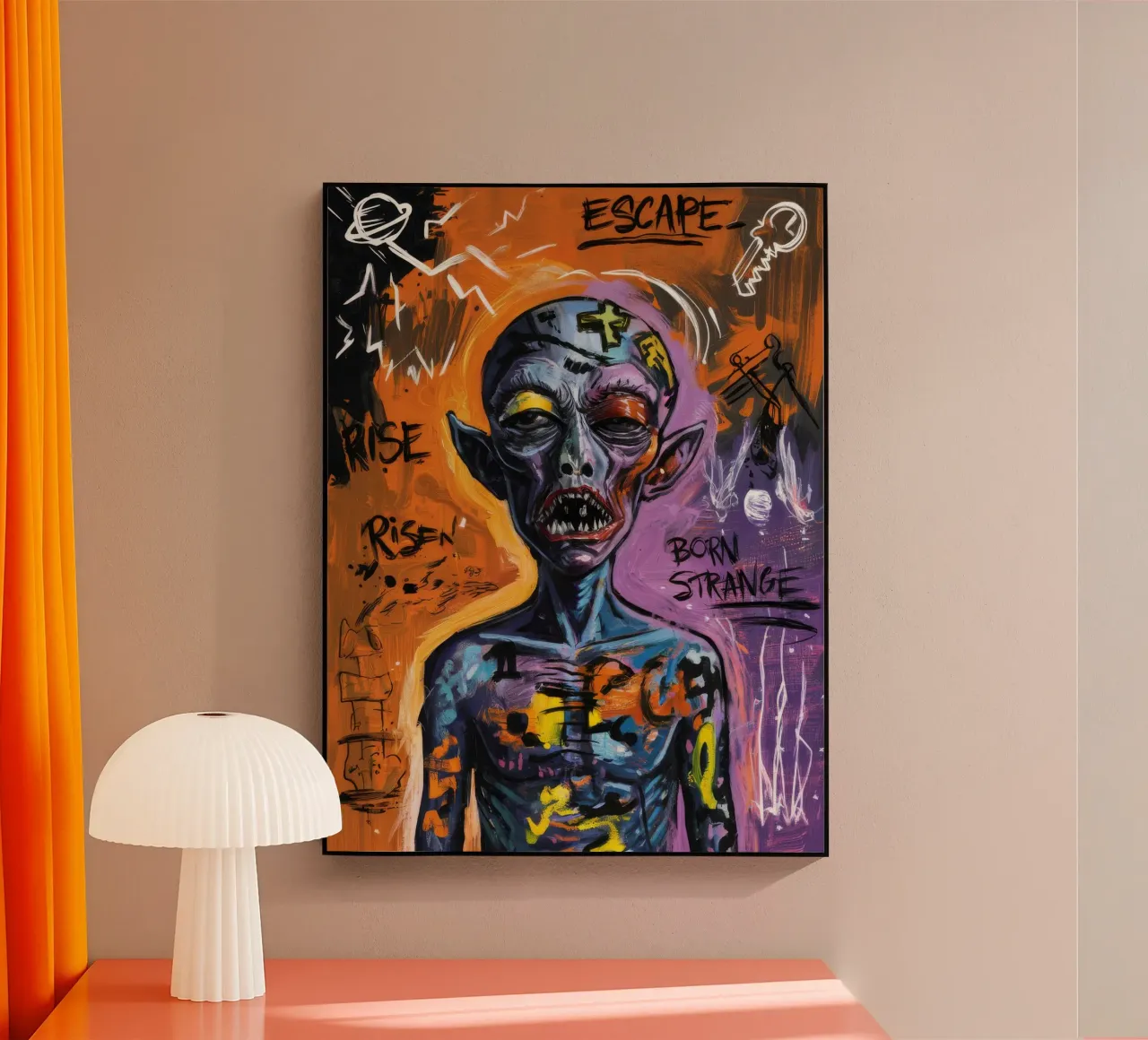 Mysterieuze abstracte ontsnapping acryl van Muse Fragments