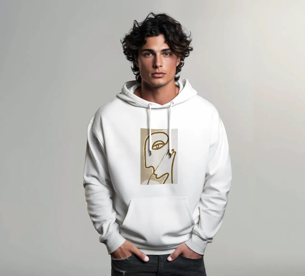 Raised felpa con cappuccio da Graphite