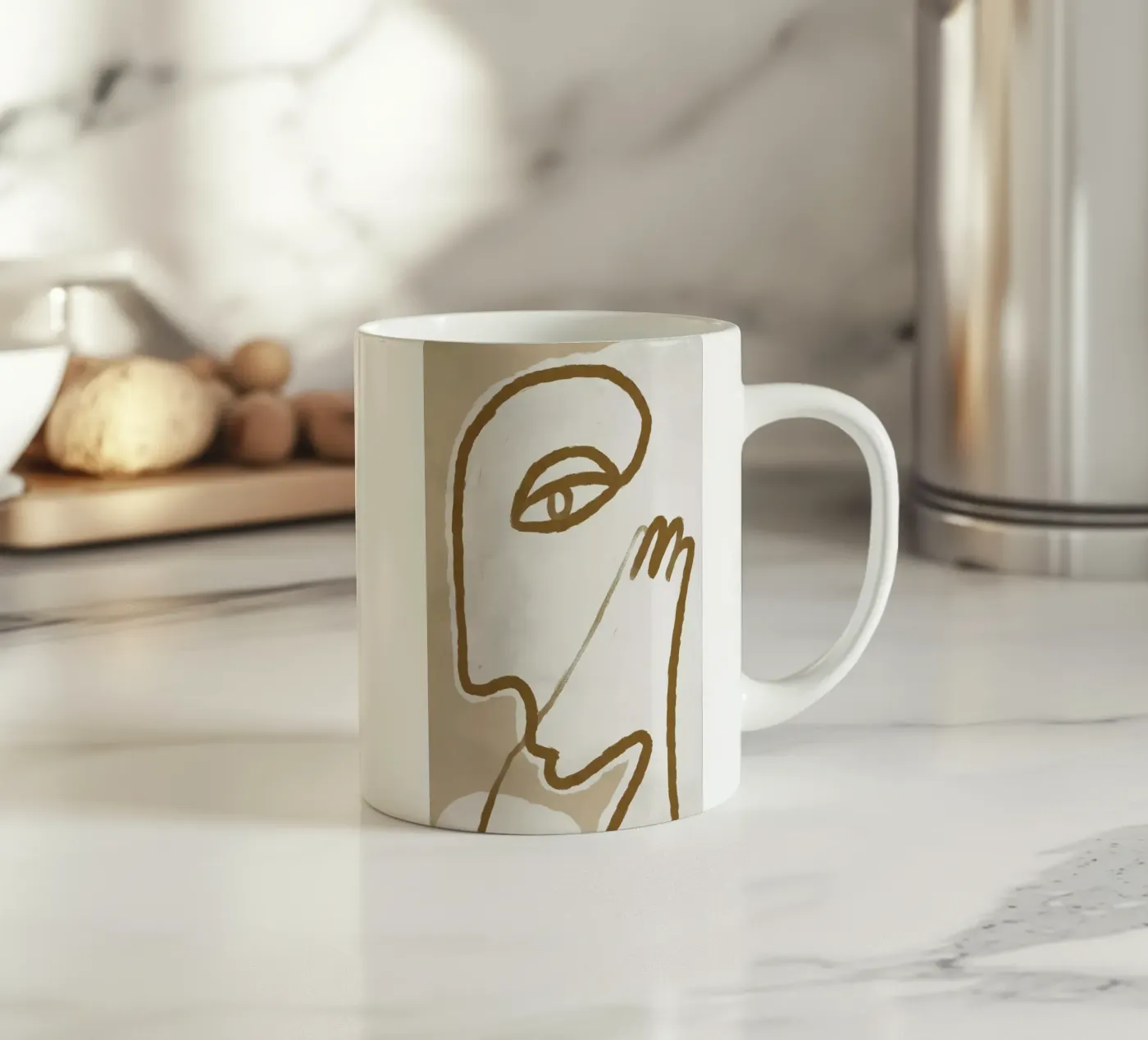 Raised ceramic mug by Graphite