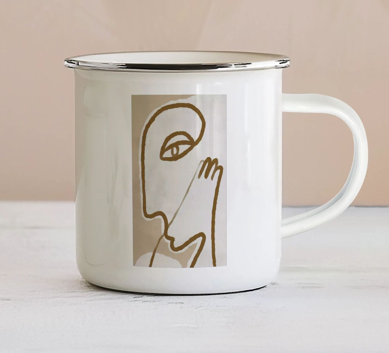 Raised tazza in smalto da Graphite