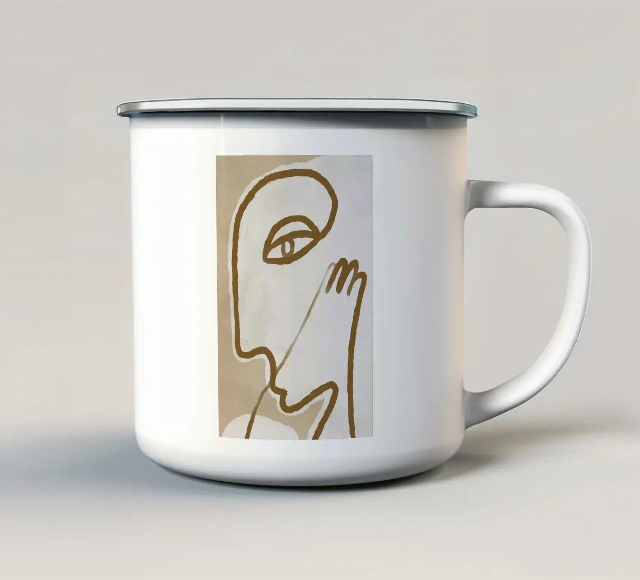Raised Emaille Tasse von Graphite