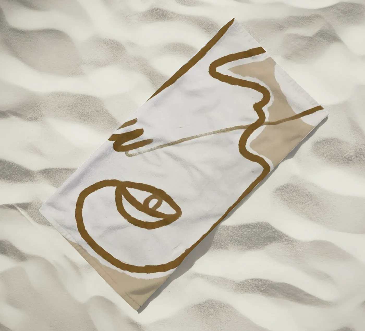 Raised strandhanddoek van Graphite