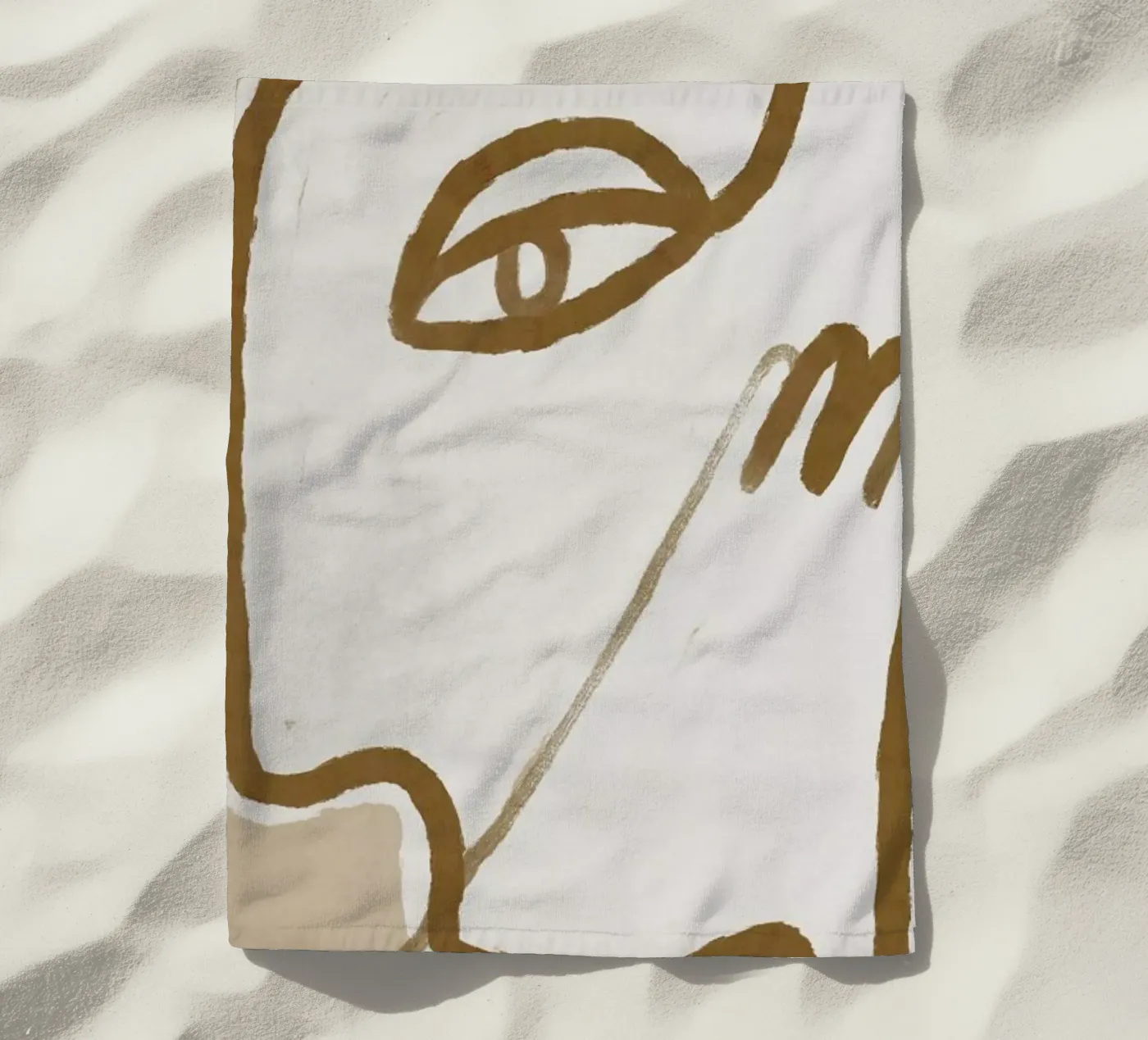 Raised strandhanddoek van Graphite