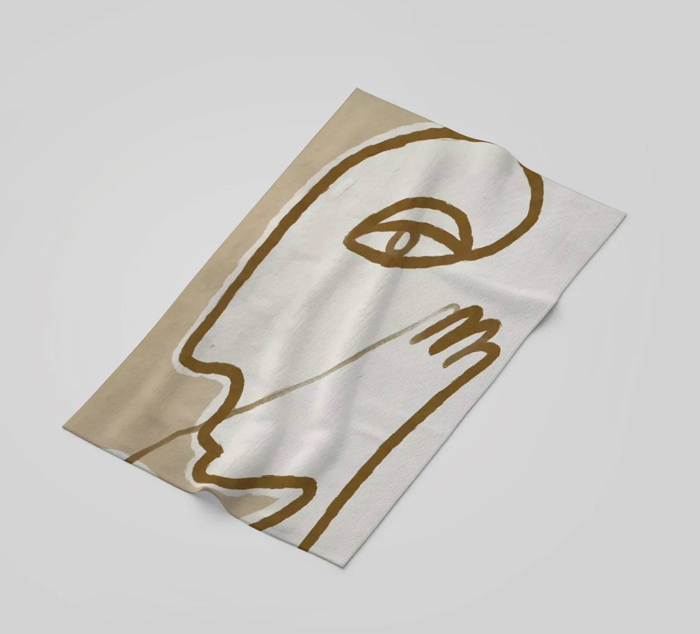 Raised strandhanddoek van Graphite