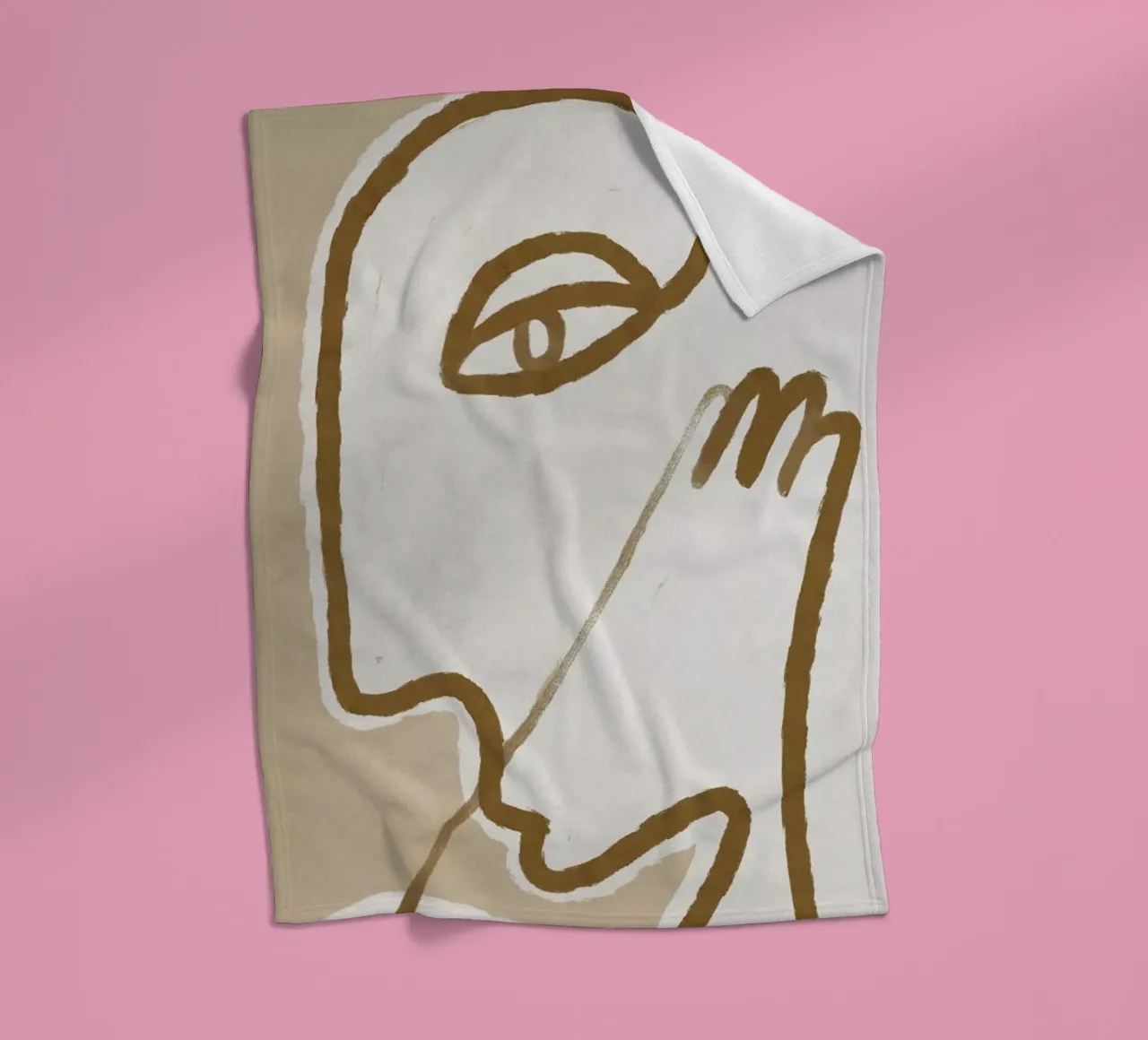 Raised Fleecedecke von Graphite