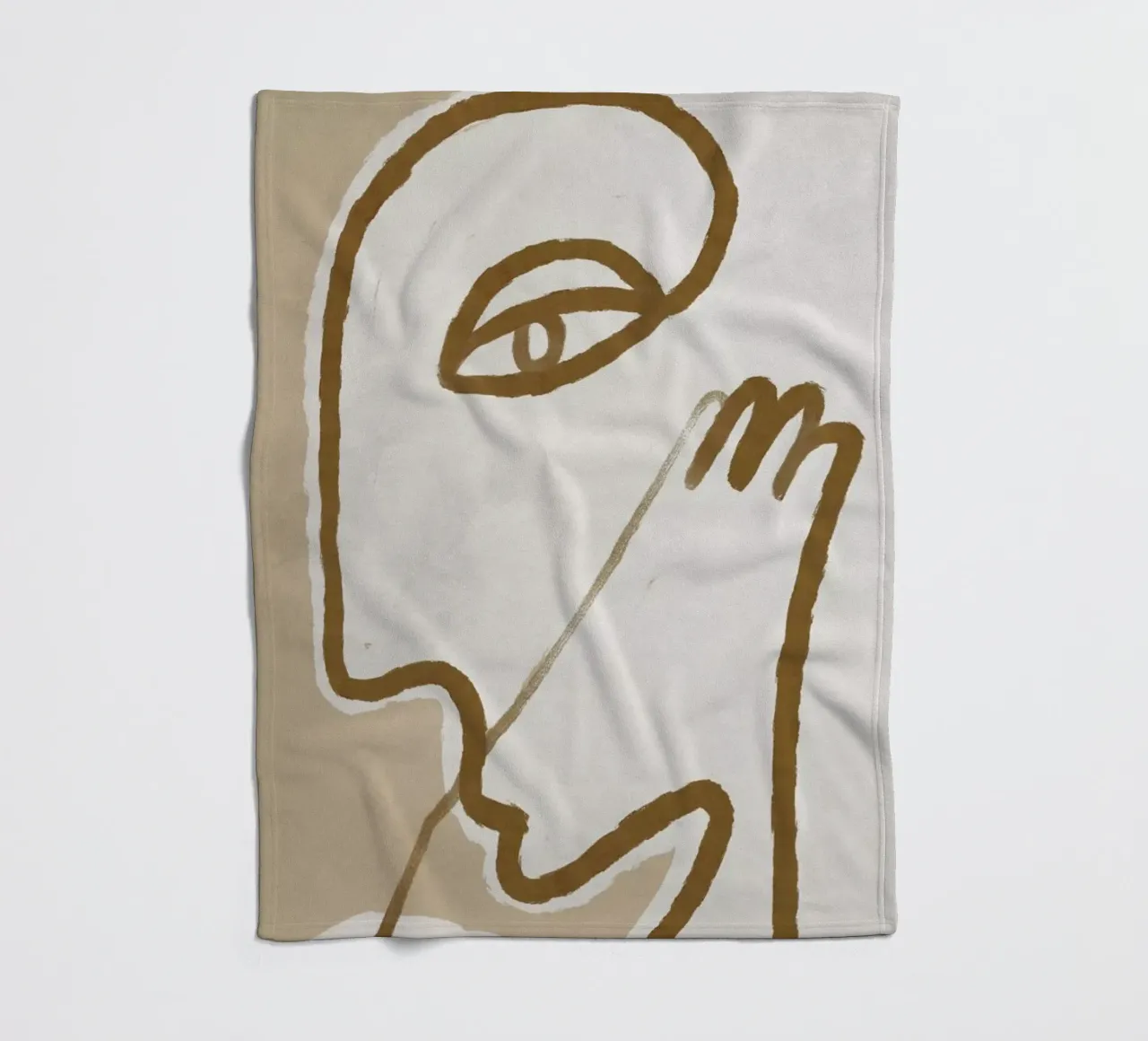 Raised Fleecedecke von Graphite