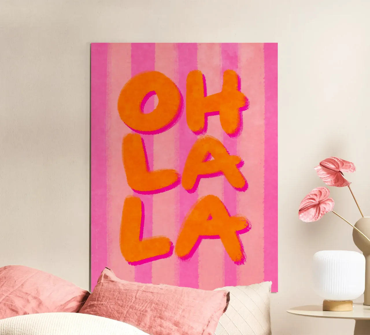 Oh La La poster con telaio in alluminio da Illustration Raissa Oltmanns