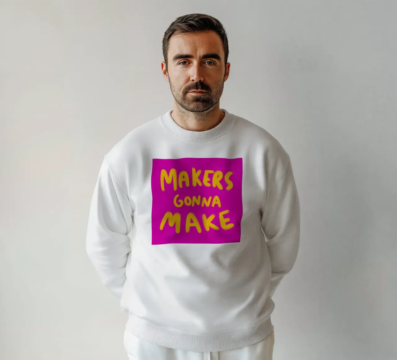 Makers gonna Make felpa da Illustration Raissa Oltmanns