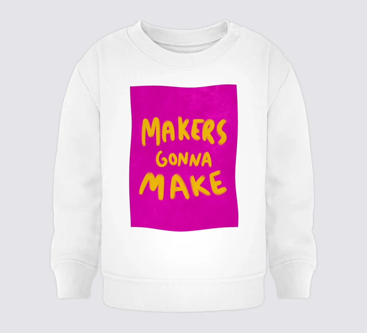 Makers gonna Make felpa neonato da Illustration Raissa Oltmanns