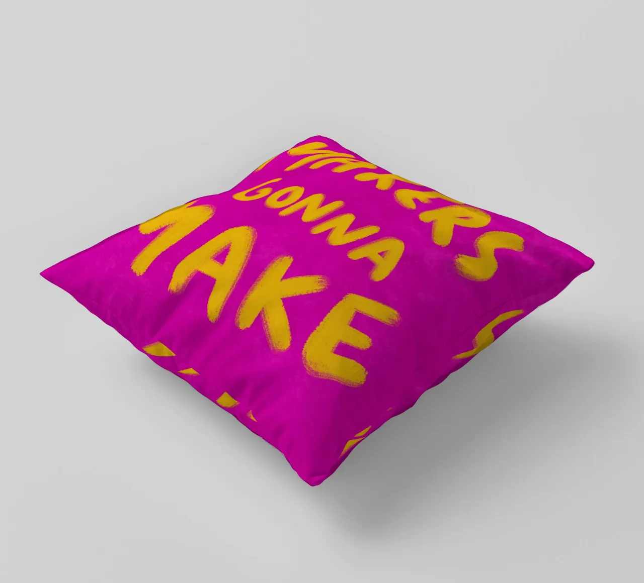 Makers gonna Make cuscino da Illustration Raissa Oltmanns