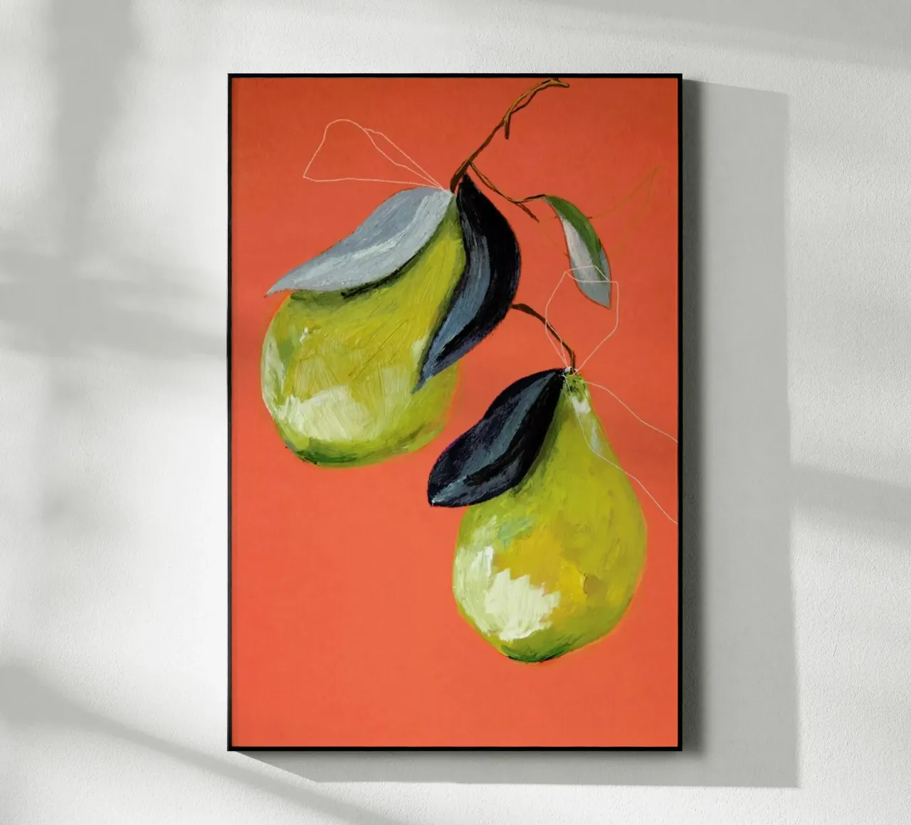 Pear 03 acryl van Leigh Viner