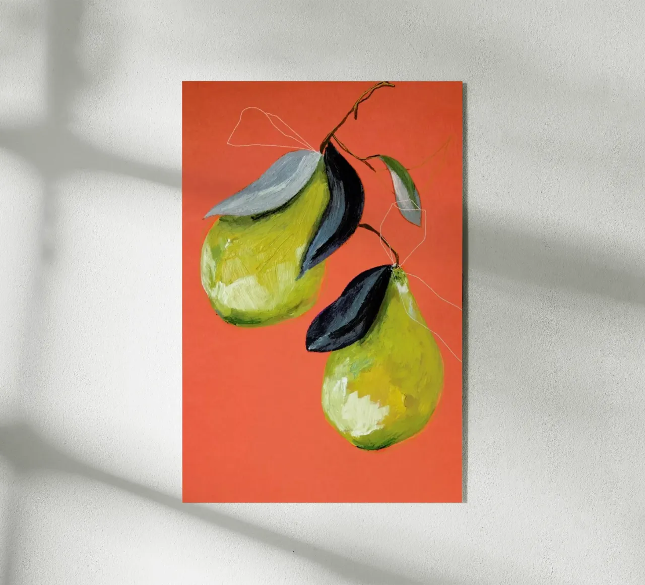 Pear 03 acryl van Leigh Viner