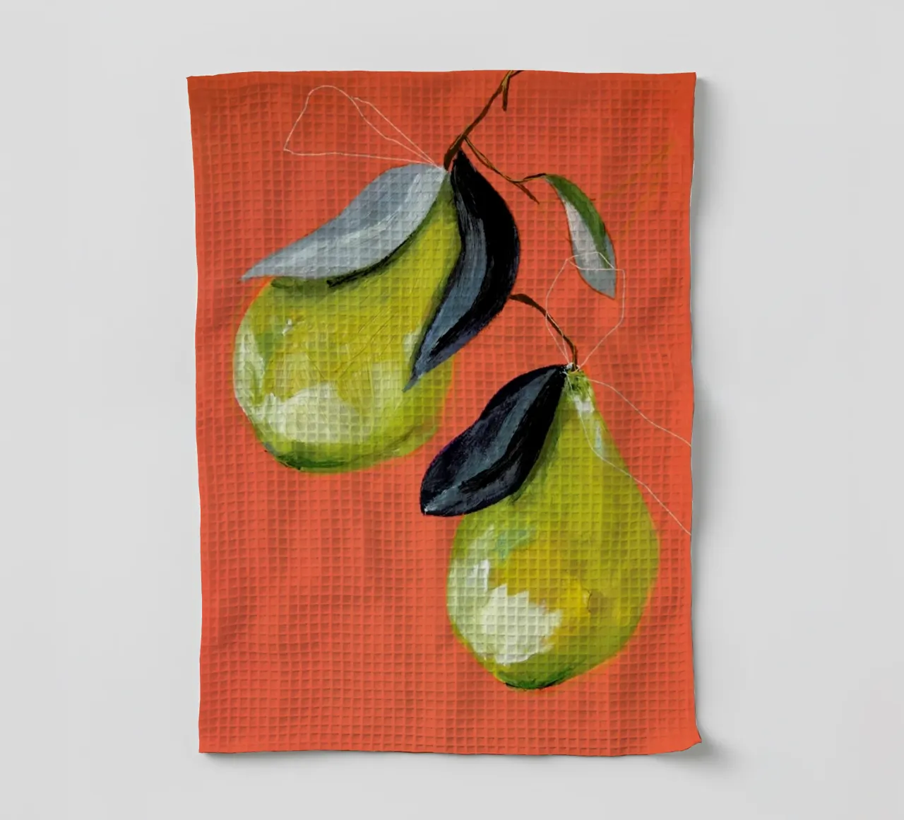 Pear 03 theedoek van Leigh Viner