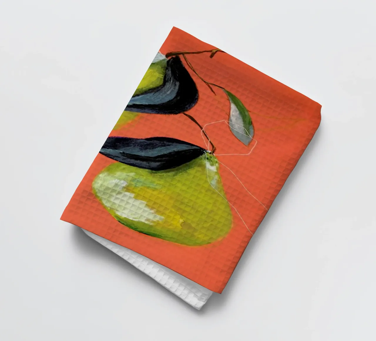 Pear 03 theedoek van Leigh Viner