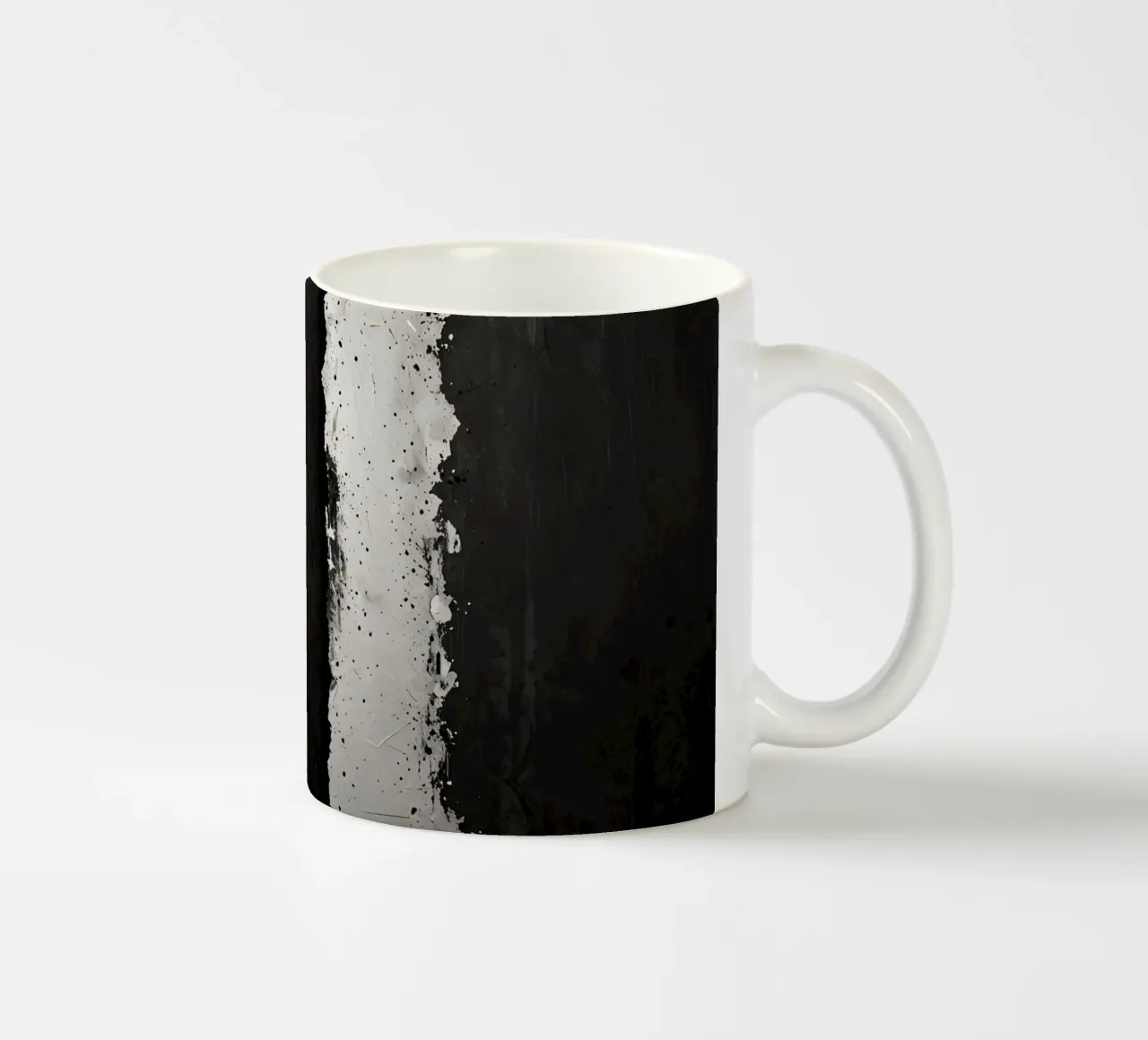 la spaccatura delle superfici scure testurizzate rivela una luce inaspettata tazza in ceramica da DesignDoodle