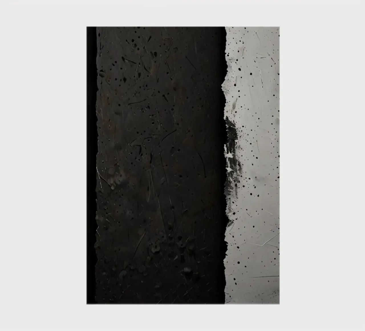 split in textured dark surfaces reveals an unexpected light notebook by DesignDoodle