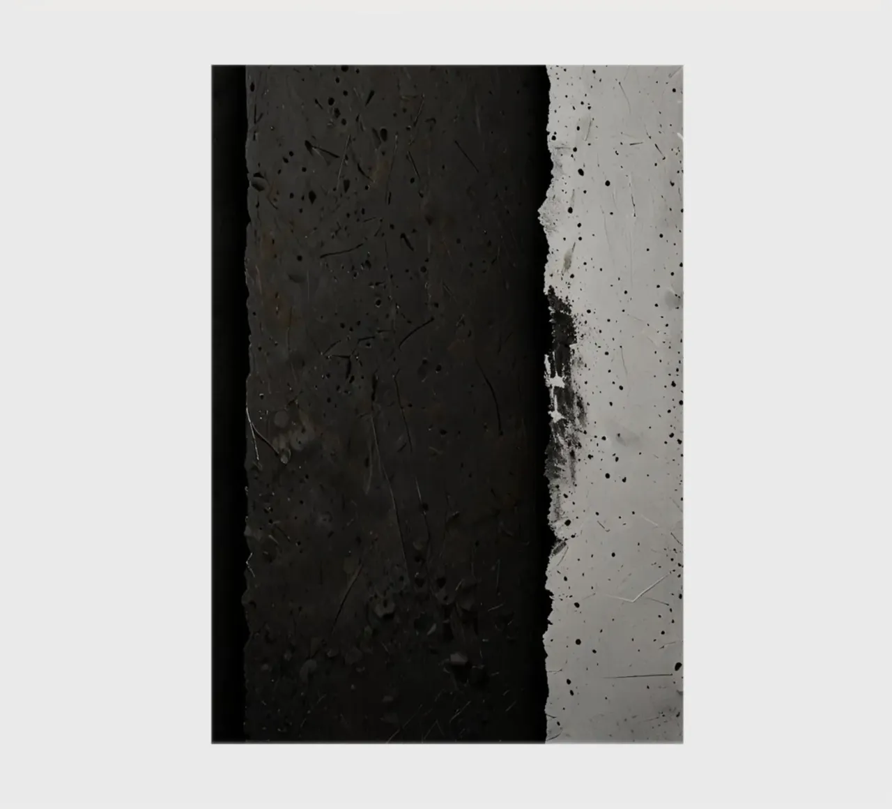 split in textured dark surfaces reveals an unexpected light notebook by DesignDoodle