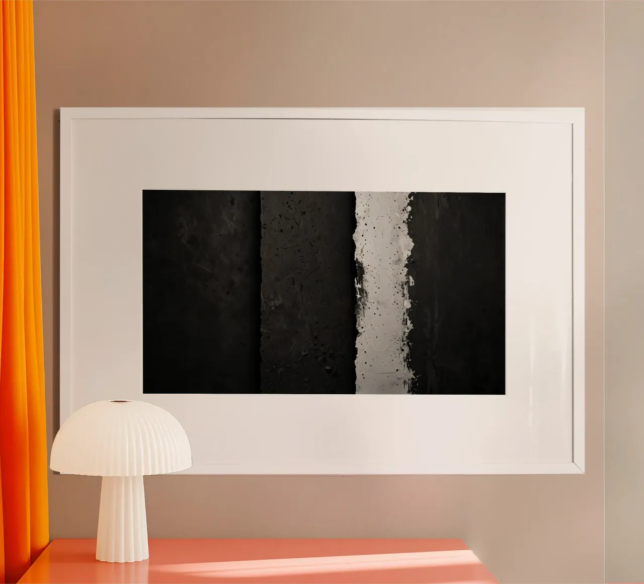 split in textured dark surfaces reveals an unexpected light hahnemühle by DesignDoodle