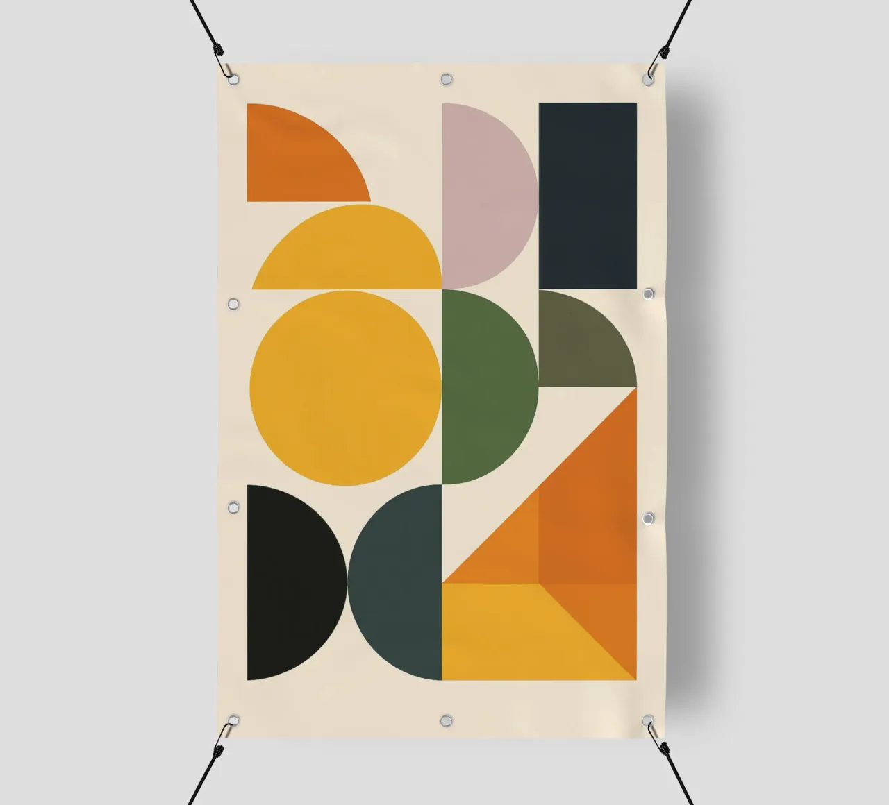 Modular Harmony - Bauhausstil PVC Plane von Studio M