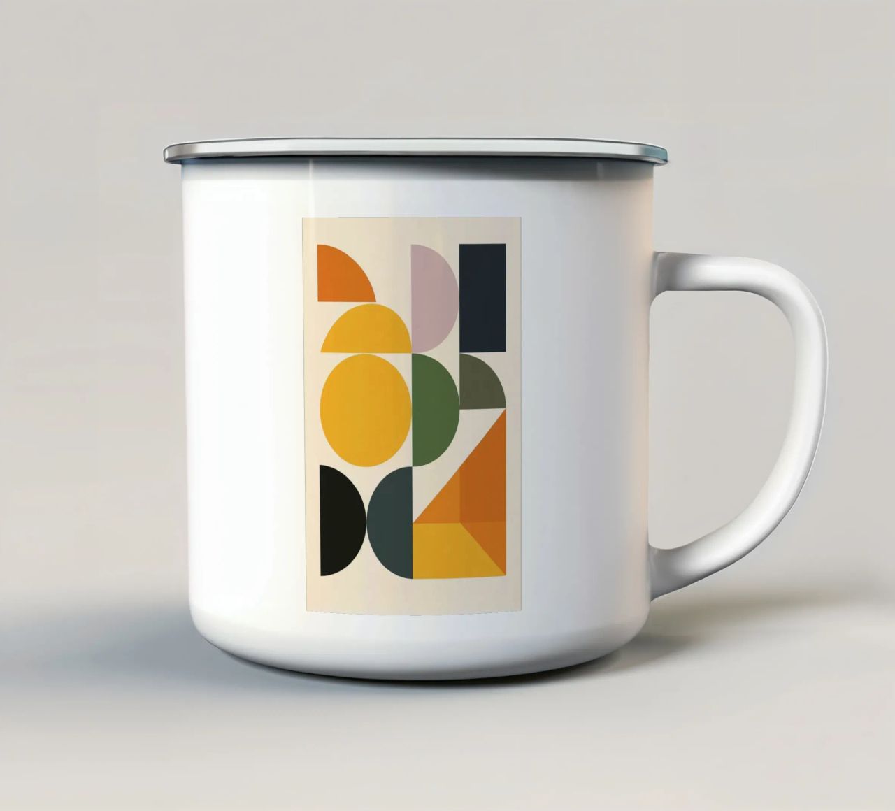 Modular Harmony - Bauhausstil tazza in smalto da Studio M