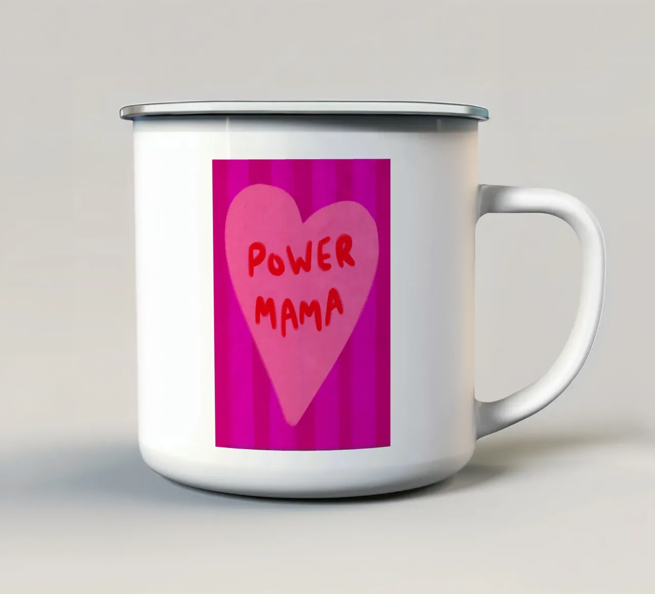 Power Mama tazza in smalto da Illustration Raissa Oltmanns