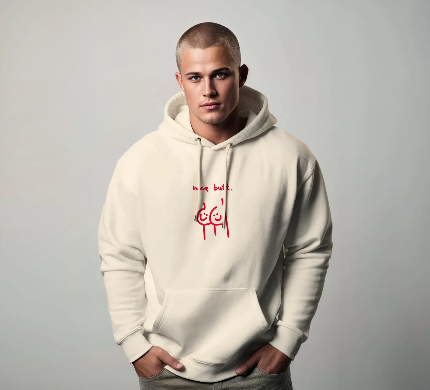 nice butt comic hoodie by Illustration Raissa Oltmanns