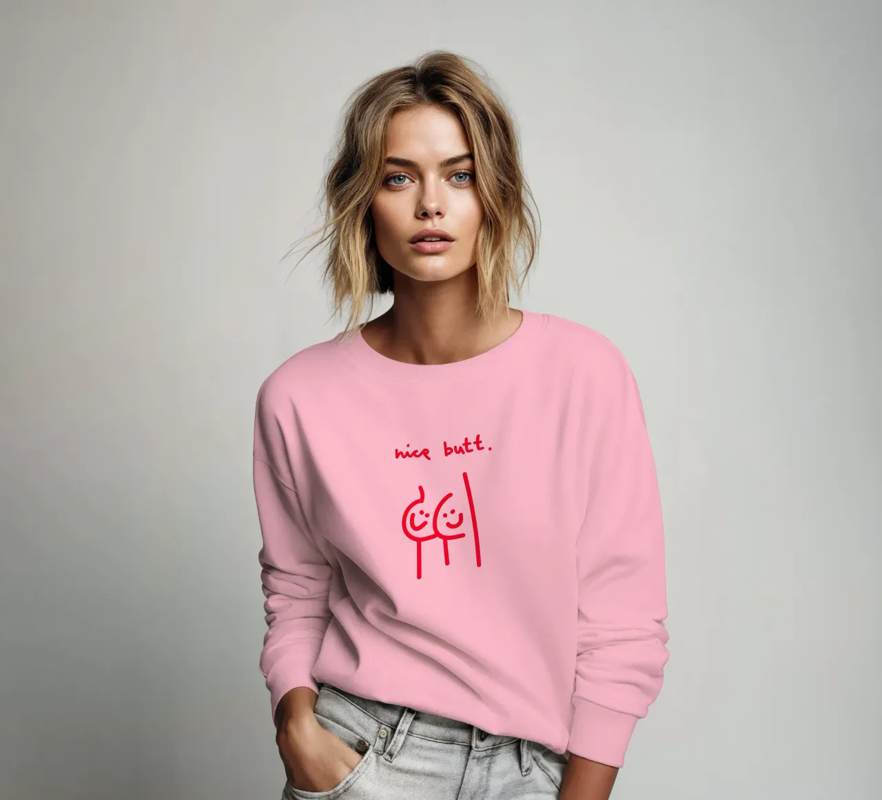 nice butt comic felpa da Illustration Raissa Oltmanns